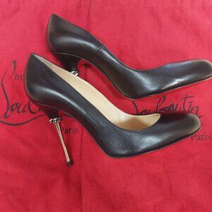 Christian Louboutin Women's Black and Red Courts